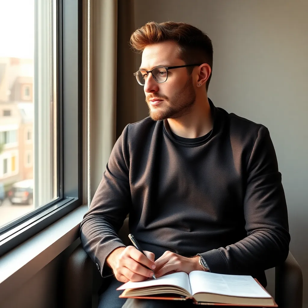 Persoon die visualisatietechniek toepast