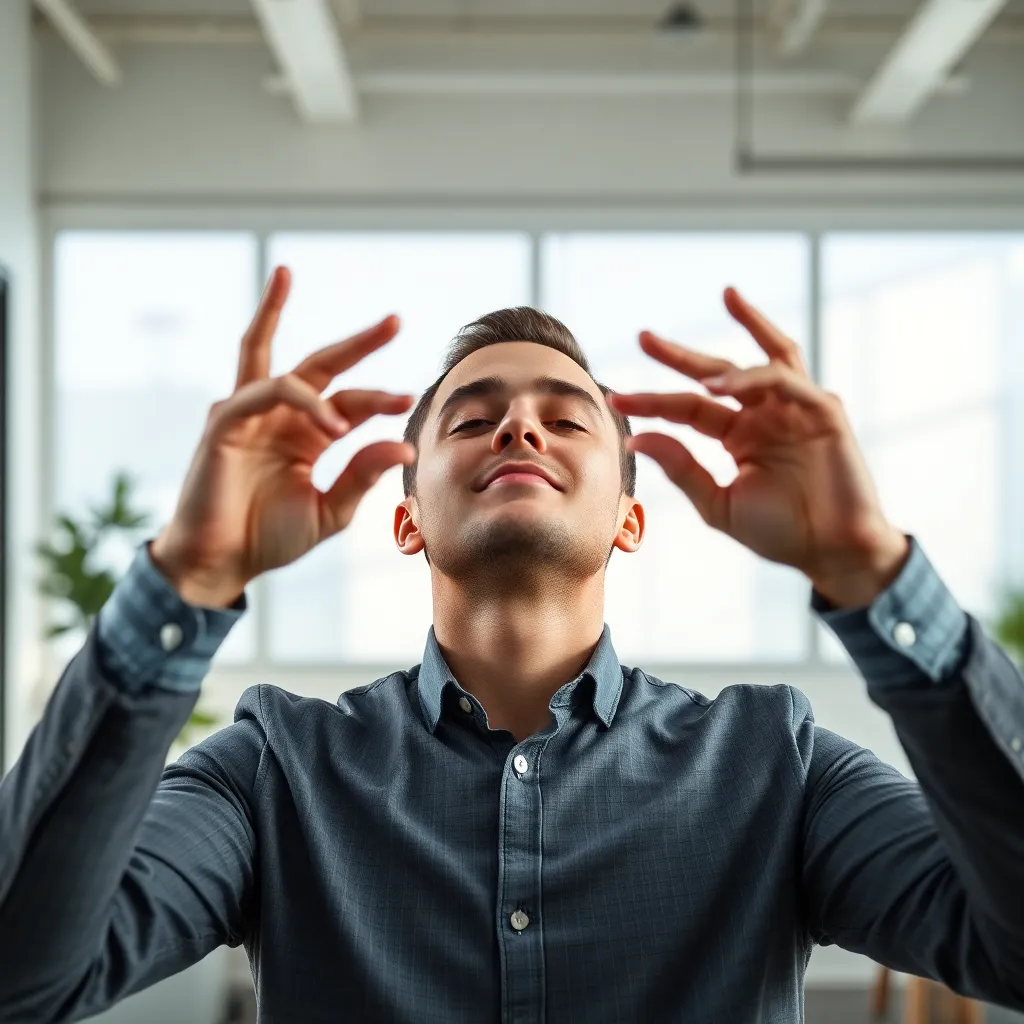 Persoon die mindfulness beoefent voor mentale weerbaarheid