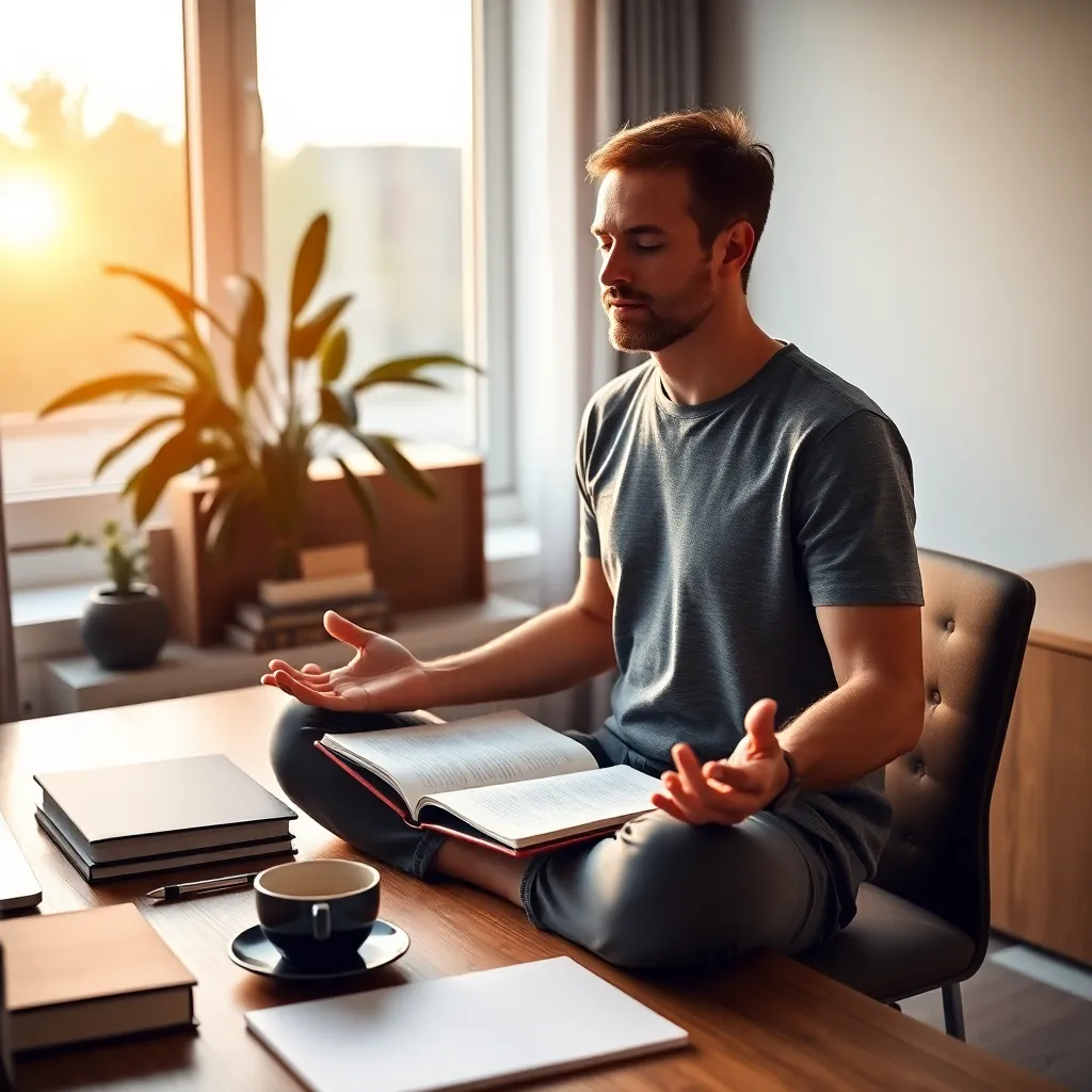 Persoon die beperkende overtuigingen doorbreekt