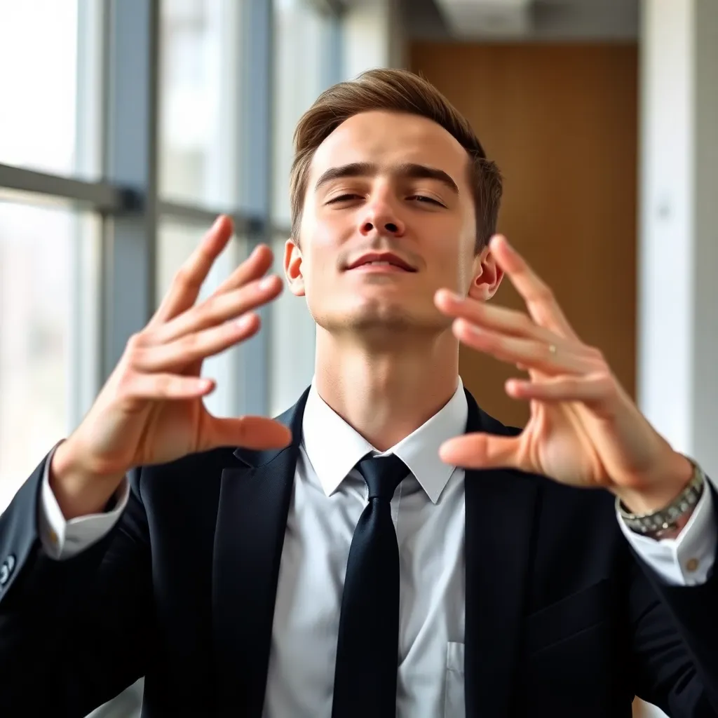 Persoon die beperkende overtuigingen doorbreekt