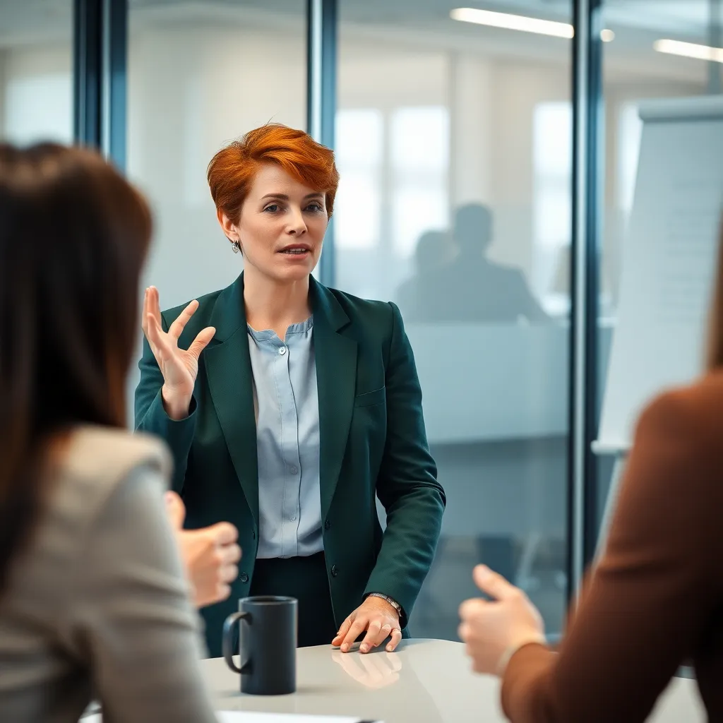 Persoon die vrij en zelfverzekerd staat op een bergtop bij zonsopgang